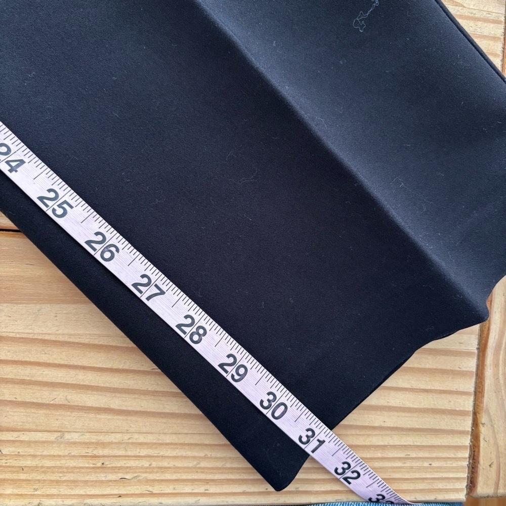 ELLE Dress Pants Size 6 Black Straight Leg Stretch Professional Work Trousers - Picture 10 of 10